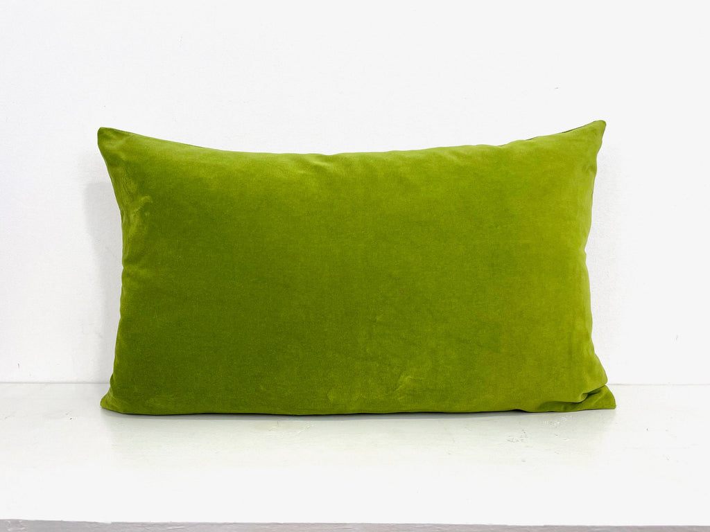 Lime and Fuchsia Circle Appliqué Circle Pillow Cover