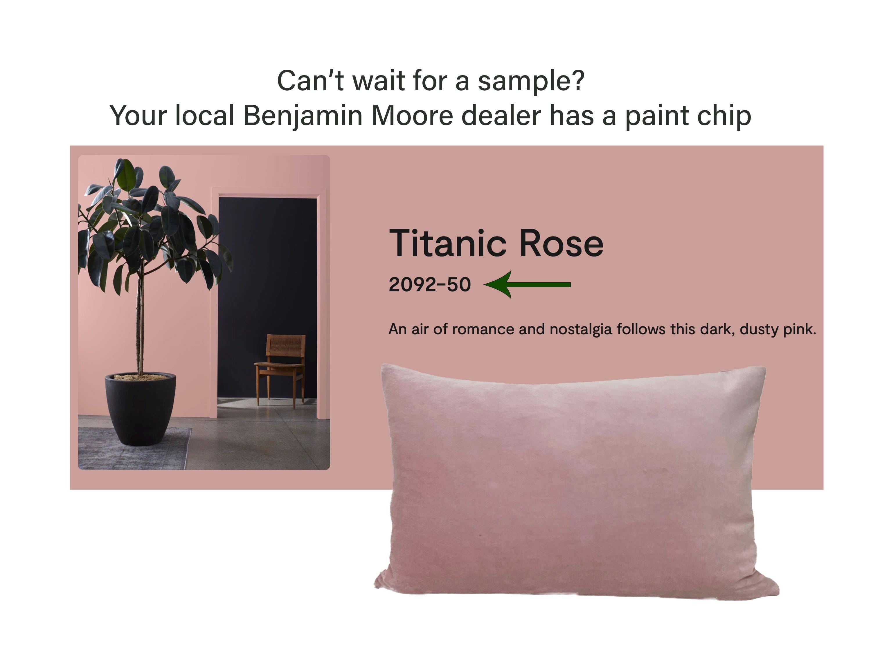 Light Pink Velvet Lumbar Pillow Cover with Large GREEN Greek Key Trim